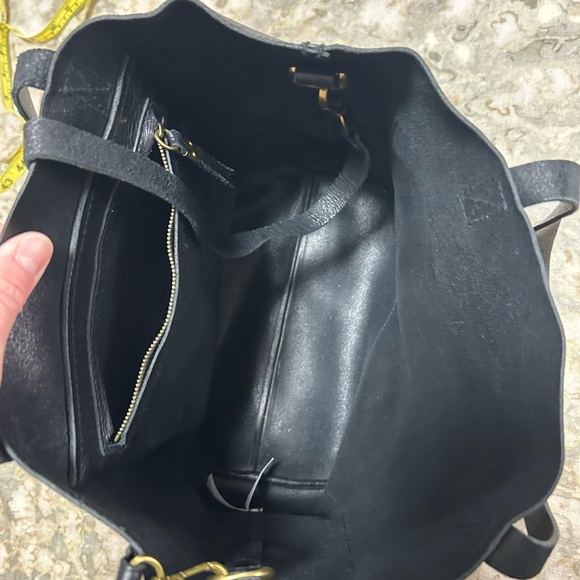 Black Leather Tote Bag - Picture 4 of 4